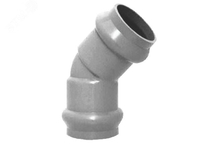 Отвод двухраструбный НПВХ 160 мм. 45 градусов - 2181078 Хемкор