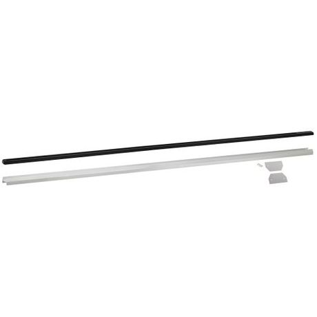 MC Б0072543 Шинопровод однофазный TR-SET-200-1PT-PC BK с профилем для натяжного потолка 2м (в комплекте: шинопровод; алюм профиль; заглушки-2шт) черн MC арт. Б0072543