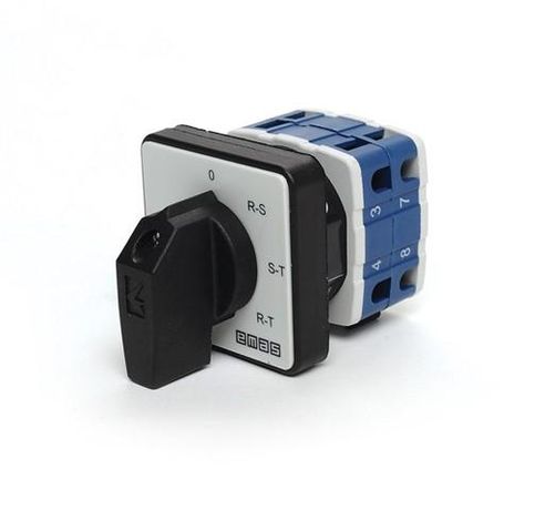 Переключатель предела для вольтметра (фаза-фаза) 10А EMAS PSA010OK422S