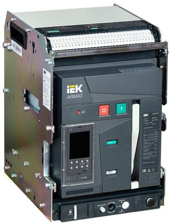 Выключатель автоматический воздушный ARMAT выдвижного исполнения 3P типоразмер B 85кА 630А расцепитель TD с комплектом аксессуаров 220В: мотор привод катушка включения отключения - AR-ACB-3VB-085-0630A-TDCF IEK