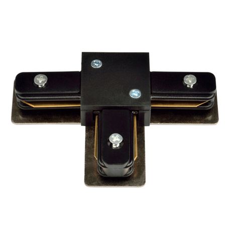 Соединитель для шинопровода осветительного Т-образный однофазный черный UBX-Q121 K31 BLACK 1 POLYBAG | UL-00001281 Volpe Uniel