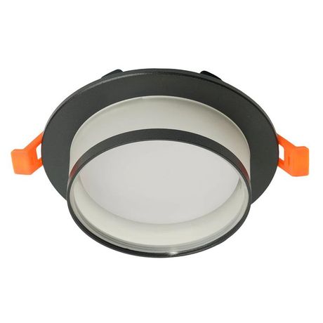 Светильник потолочный встраиваемый, 15W 230V GX53, черный, круг, без лампы, DL500 | 51086 FERON