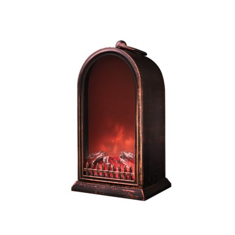 Светодиодный камин Фьюжн с эффектом живого огня 14,7x11,7x25 см, батарейки 2хС (не в комплекте) USB, бронзовый | 511-038 NEON-NIGHT