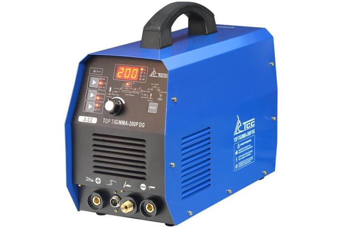 Сварочный инвертор TSS TOP TIG/MMA-200P DG (Импульсный, профессиональный) - 22642 ТСС