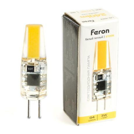 Лампа светодиодная LED 3вт 230в G4 теплый капсульная - LB-423 51167 FERON