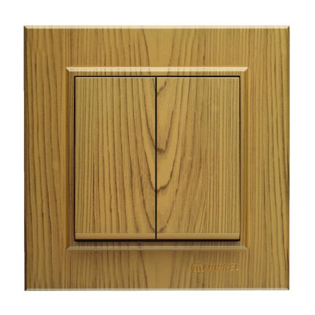 Выключатель 2-кл. СП Karea 10А IP20 дуб Makel 56101003