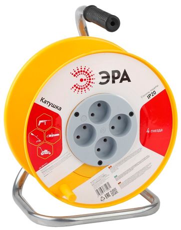 Катушка пластиковая без заземления K-P-4 4гн | Б0033027 ЭРА (Энергия света)