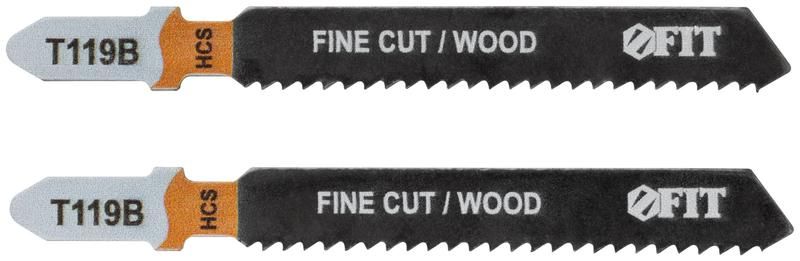 Полотно по дереву HCS фрезерованные волнистые зубья 91/67/2мм (Т119В) (уп.2шт) FIT 40884 РОС