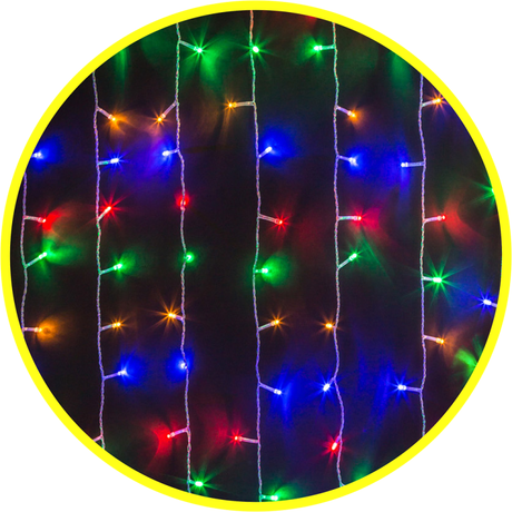 Гирлянда светодиодная "Занавес водопад" 93 666 NGF-C02-01 2.1х1.4м 400LED RGB IP44 TR Navigator 93666