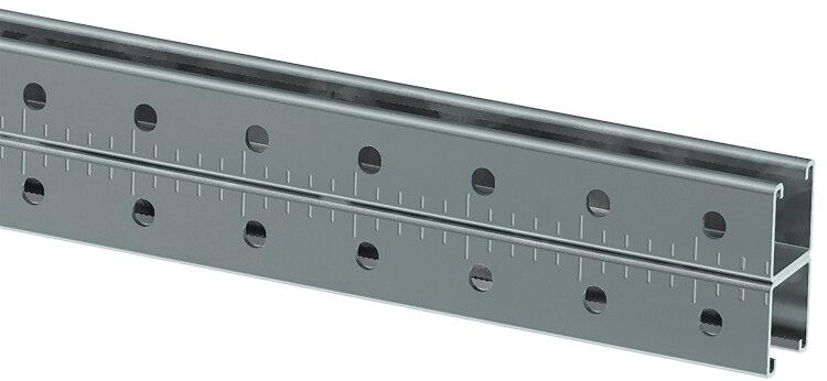 Профиль STRUT двойной перфорированный 41х41 L800 2мм HDZ IEK CLM50D-PSD-41-41-08-2-HDZ