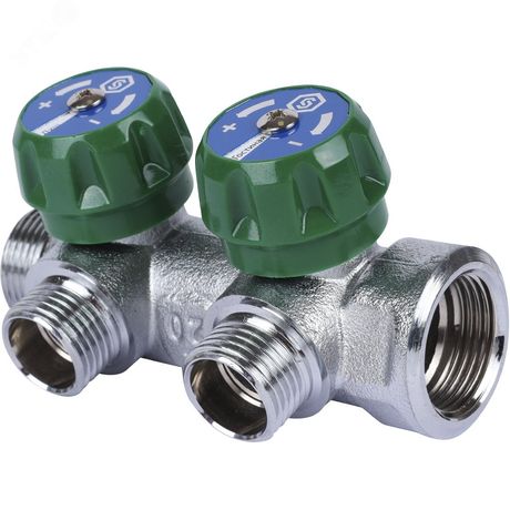 Коллектор распределительный 3/4' х 2 выхода 1/2' ЕК - SMB-6850-341202 STOUT RG008UJDIOIJ29