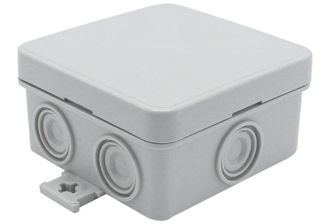 Корпус распаячной коробки 75х75х40мм перфориванные стенки прижимная крышка пластик Cetinkaya Pano CP1021