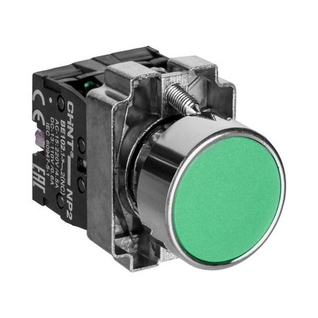 Кнопка управления NP2-BA31 без подсветки зеленая 1НО IP40 | 574842 CHINT