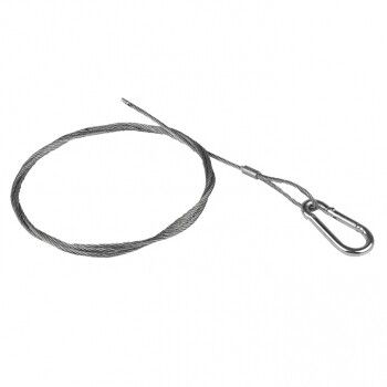 Трос стальной с карабином L=10м (2мм) | trk-10 EKF