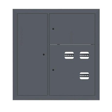 Щит этажный 3 кв. слаботочка слева RAL7016 (1000х950х150) EKF PROxima - mb29-v-3z-ral7016