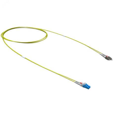 Оптический коммутационный шнур переходной Duplex LC-UPC/FC-UPC, 9/125 OS2, 15 м - RNPC9DFULU15 ДКС