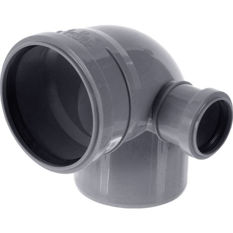 Отвод с выходом правый (полипропилен) 110x50/87,5град. - 10010587R PRO AQUA