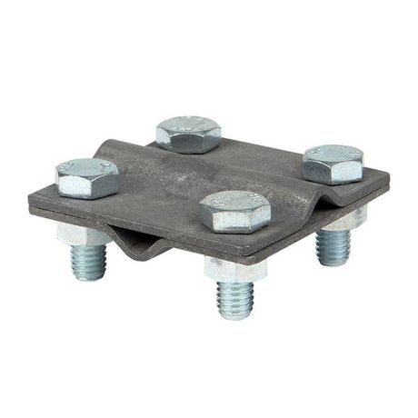 Зажим крестовидный прут-прут (пластина 57x57мм) Ni EKF PROxima | lp-g3109-ni