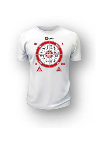 Футболка "ВТ ОМ" M бел. EKF 78995