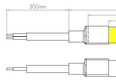 Комплект торцевых заглушек провод по направлению ленты 300мм для NEON MOONLIGHT (уп.5шт) VARTON V4-NS-00.0052.STR-0012 VARTA