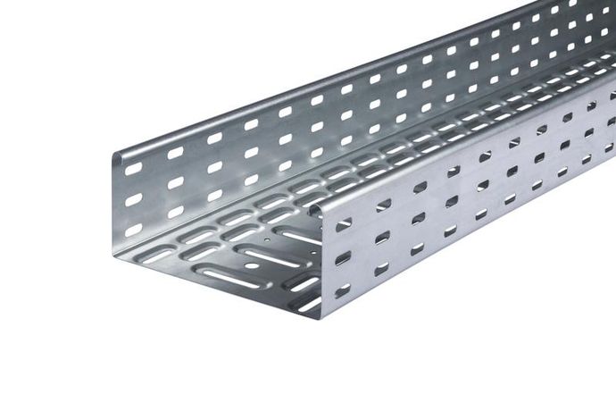 Лоток листовой кабельный LKS 820 FT RU, 85х200х3000 мм, S=0,7 перфорированный, сталь, горячее оцинкование - 6837592 OBO Bettermann