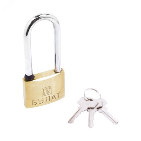 Замок навесной с цилиндровым механизмом секрета, БУЛАТ ВС 1150-01 золото - 13360 ПТК