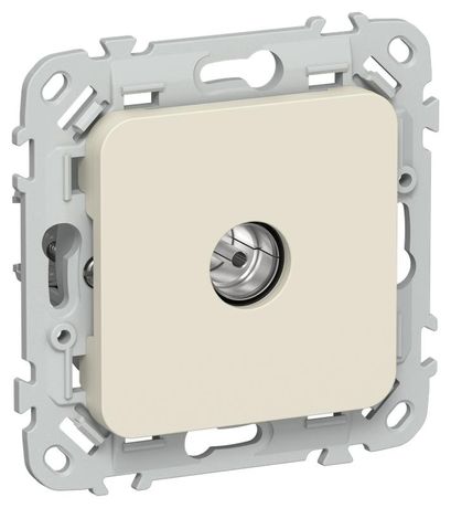 Розетка телевизионная оконечная СП FLITE РТВм-1-1-1-ФлСл тип M экранир. механизм сливочный IEK FI-A13-O-K86 IEK арт. FI-A13-O-K86