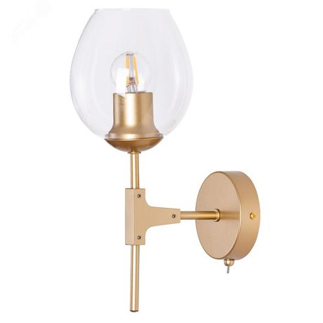 Бра YUKA E27 1х60Вт Металл Золото - A4103AP-1GO Arte Lamp