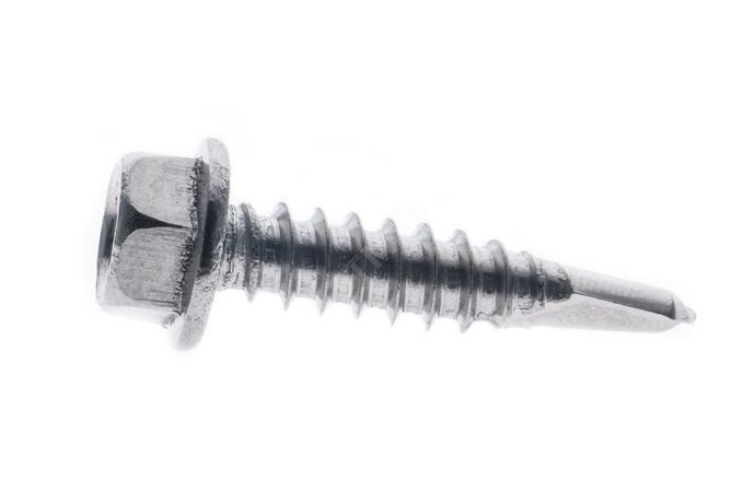 Саморез DIN7504K 4,2x16 A2 с шестигранной головко буром нержавеющая сталь 1000шт - А2 7504К 4,2*16/1000 КМП