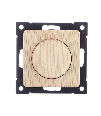 Светорегулятор (диммер) скрытой установки, поворотно-нажимного типа, механизм, цвет сосна | ДС-315-472-02 HEGEL