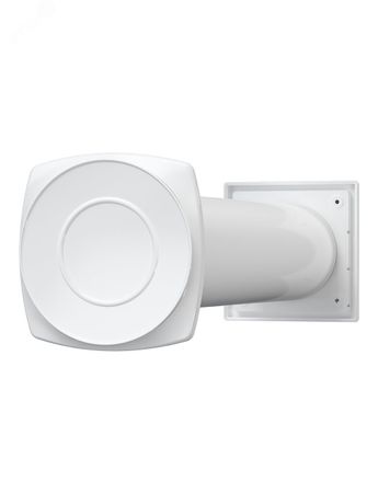 Клапан приточный КИВ D125 с внешней алюминевой решеткой РКМ и устройством регулирования притока воздуха - 12,5КП-05 ЭРА 9983