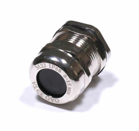 Кабельный ввод М 22 латунный УТ1,5 IP66/IP67/IP68 (аналог У262, d кабеля 8-15 мм) ГОФРОМАТИК (ЗЭТАРУС) - zeta30113