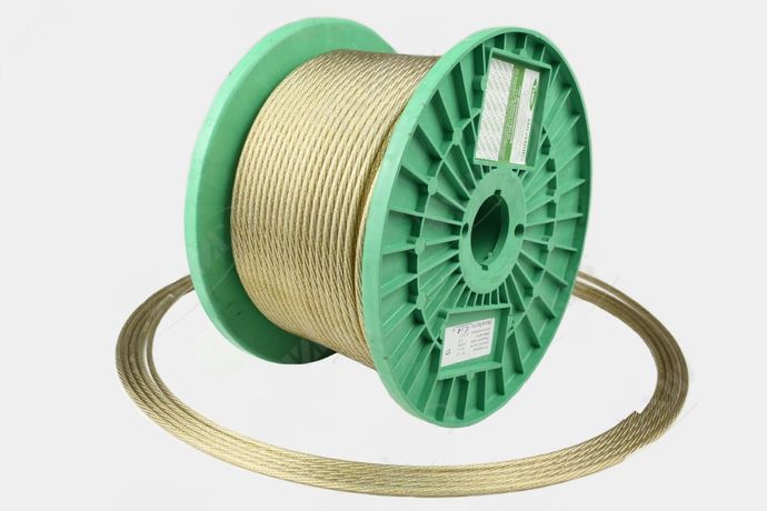 Трос 7 мм стальной в оплетке ПВХ (200м) - ПР-7.0 Танис