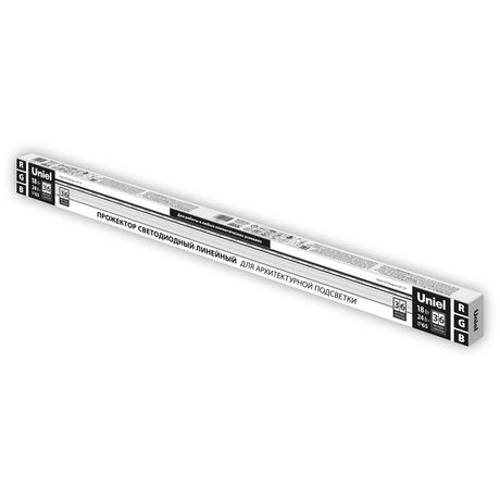Прожектор светодиодный линейный ULF-L52-18W/RGB/L100 DC24V IP65 SILVER 1000мм. RGB. DC24V. Алюминий. TM Uniel - UL-00008364