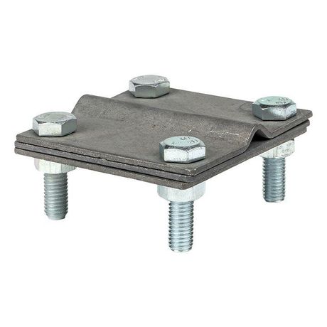 Зажим полоса 40 - прут 10 (3 пластины 70x70мм) Cu EKF PROxima | lp-g3101-cu