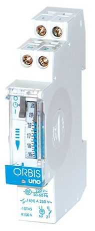 Таймер модульный UNO QRD программа 24ч шаг 15мин Orbis OB400232