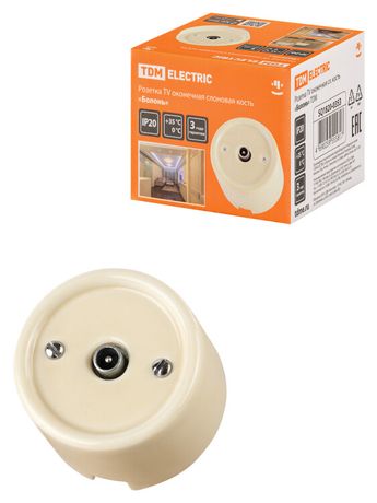 Розетка TV оконечная сл. кость «Болонь» | SQ1820-0353 TDM
