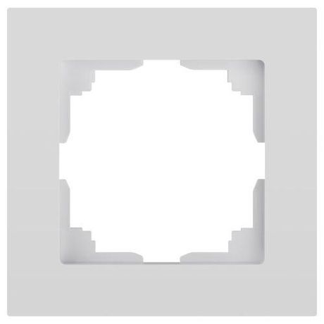 Рамка для розеток и выключателей Intro Accent 6-501-01 на 1 пост, СУ, белый | Б0063724 ЭРА