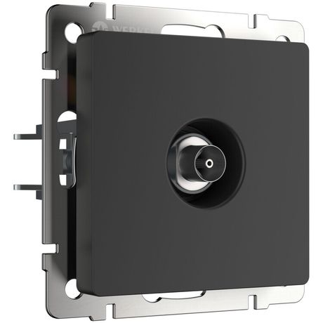 ТВ-розетка оконечная (черный матовый) Werkel W1183008 | a051612