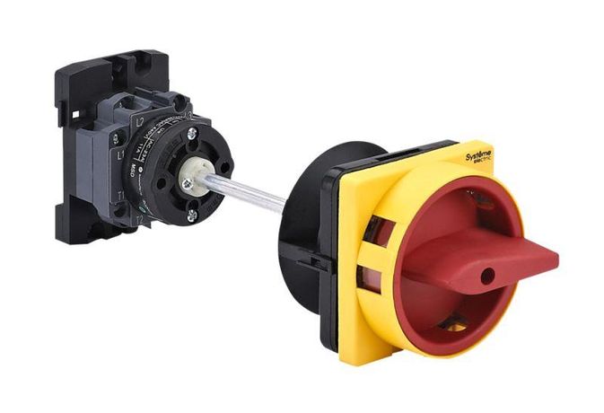 КРАСНОЙ ВЫНОСНОЙ РУКОЯТКОЙ НА ДИН-РЕЙКЕ/ПЛАТЕ - MSD20340R ВЫКЛЮЧАТЕЛЬ-РАЗЪЕДИНИТЕЛЬ 3P 20A С APC