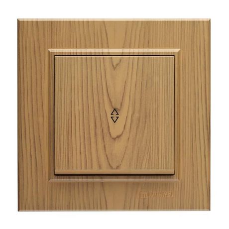 Переключатель проходной 1-кл. СП Karea 10А IP20 дуб Makel 56101005