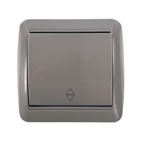 Переключатель проходной 1-кл. ОП Клио 10А IP44 сер. UNIVersal К2230-Gr Союз