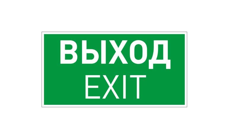 Пиктограмма EMGP-VECTOR-EXIT (Выход) (Arlight, Пластик) | 055006 |Arlight 46661