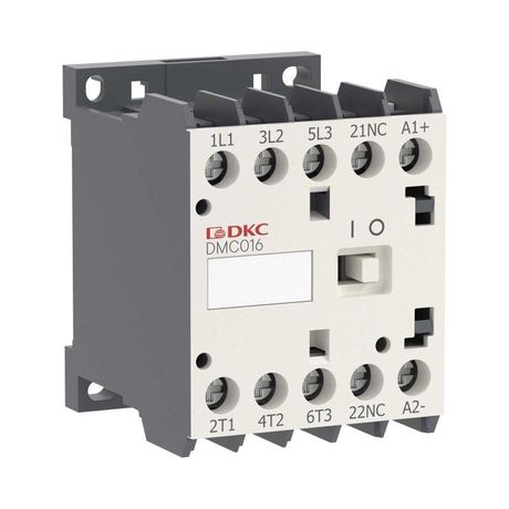 Миниконтактор YON DMC016 16A 7,5кВт AC3 3P кат. 12В DC 1НО | DMC016-3C10D012 DKC ДКС