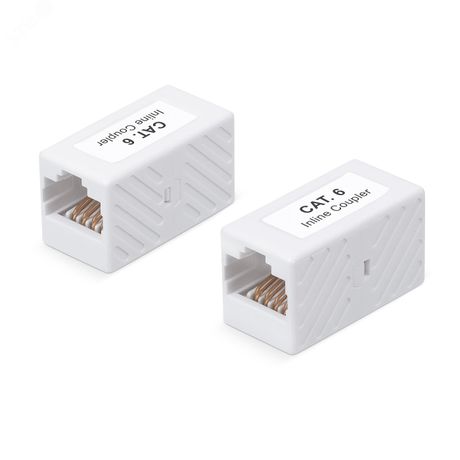 Адаптер проходной RJ45-RJ45 (8p8c), категория 6, неэкранированный - CA-8p8c-C6 Cabeus 9677c