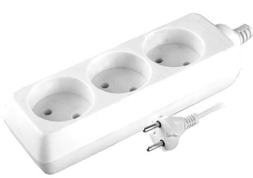 Удлинитель 3х1.5м без заземл. 10А IP20 S 3х1.5 2.2кВт Volsten 9299