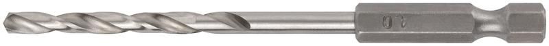 Сверло HSS по металлу,полированное, U-хвостовик под биту, инд.упаковка 4.0 мм - 34040 РОС