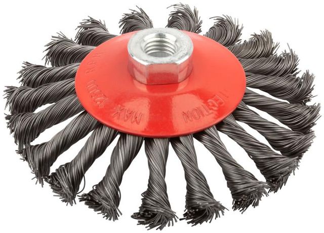 М 14 - 39116 Корщетка-колесо 125 мм витая с наклоном гайка РОС