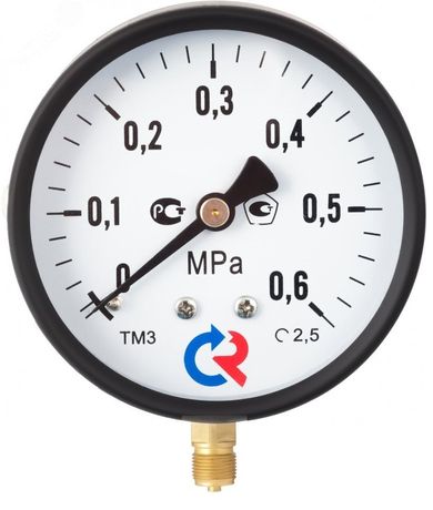 Манометр общетехнический осевой ТМ-310Т.00 0...0,6 МРа 1/4' 150С кл.2.5 - 00000008921 РОСМА