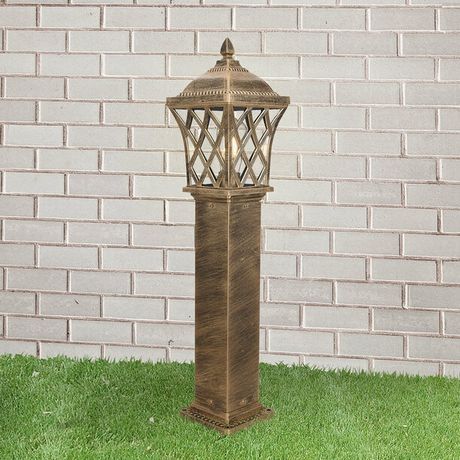 Светильник садово-парковый GL 1018F Cassiopeya F черное золото | a039870 Elektrostandard